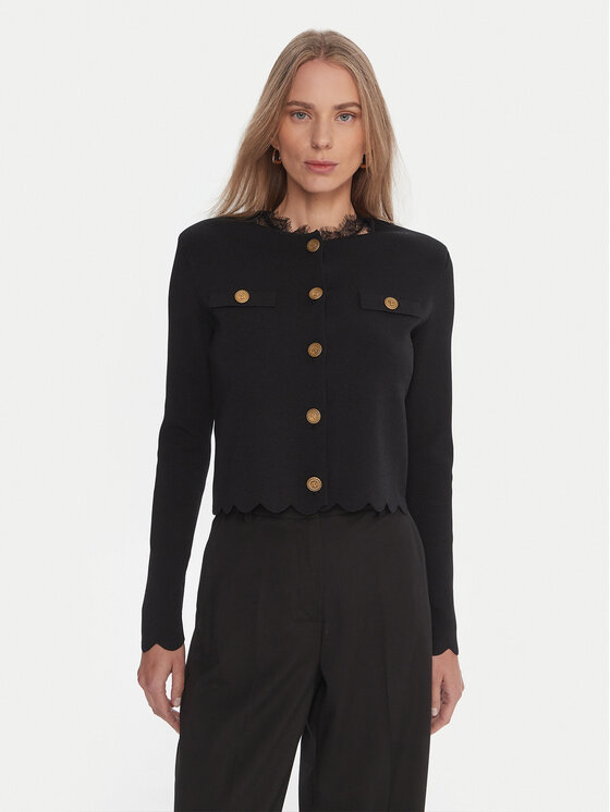 TWINSET TWINSET Кардиган 252TP320A Чорний Regular Fit