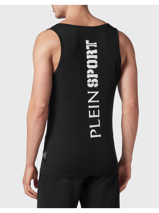 Plein Sport Plein Sport Tank top 1297 Czarny Regular Fit