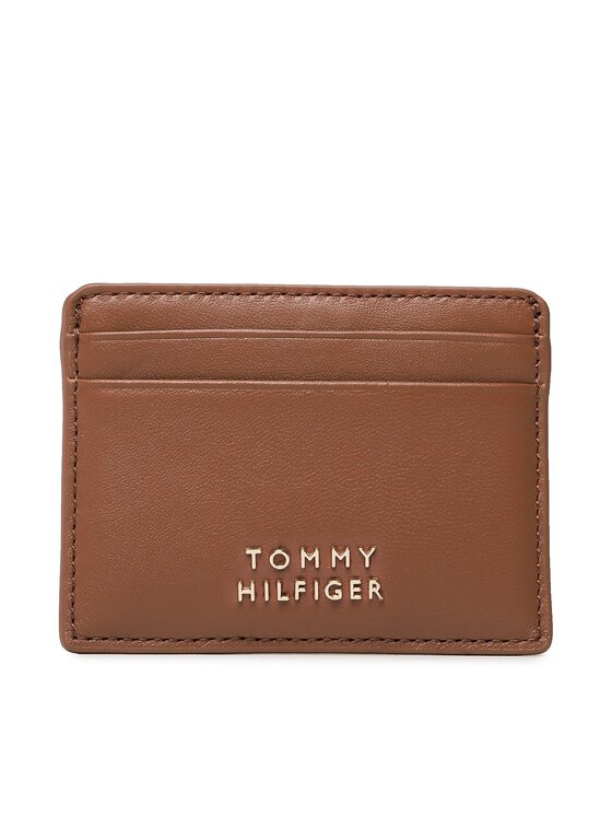 Tommy Hilfiger Puzdro na kreditné karty AW0AW15090 Hnedá