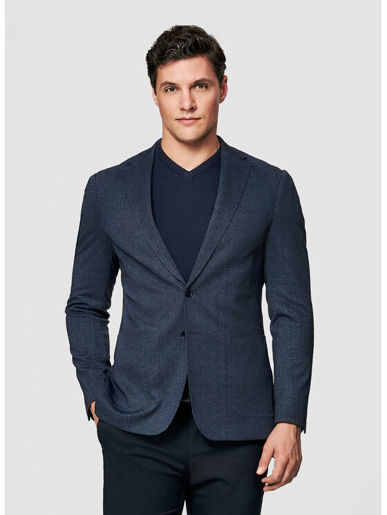 Pako Lorente Pako Lorente Marynarka P26SF-3X-001 Granatowy Slim Fit