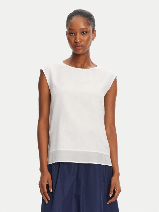 Marella Marella Bluză Zinco 2515111072 Alb Regular Fit