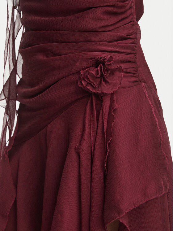 Bardot Bardot Sukienka koktajlowa Ivana 59046DB2 Bordowy Regular Fit