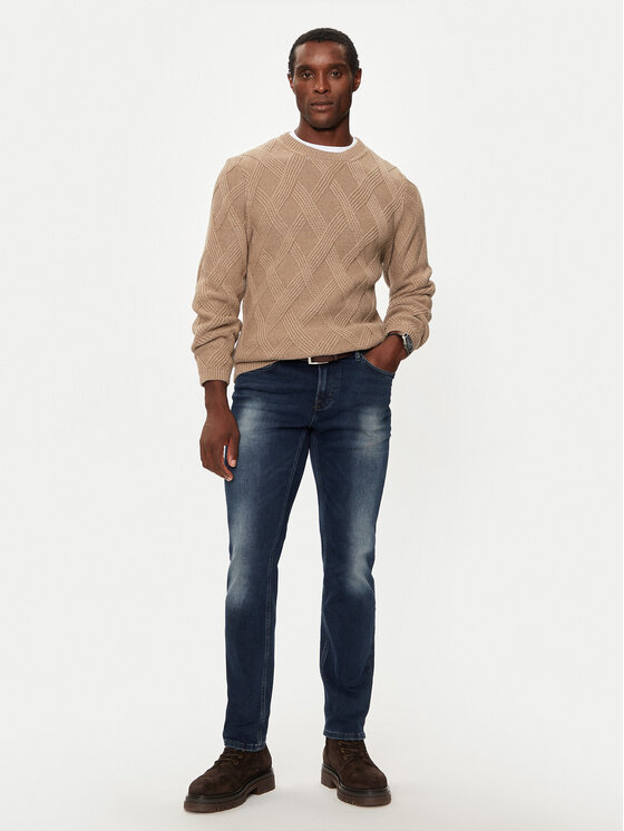 JOOP! JOOP! Pulover 17 JK-28Diamondo 30043058 Bež Modern Fit