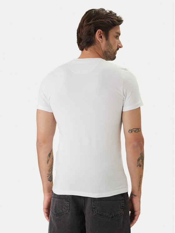 Guess Guess Тишърт U6GM03 K6YW1 Бял Slim Fit