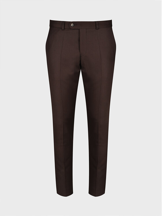 Evenemen Evenemen Garnitur Kast Brown Brązowy Slim Fit