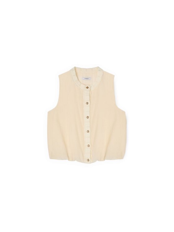 Motivi Motivi Top D056Q000563N011 Bianco Regular Fit
