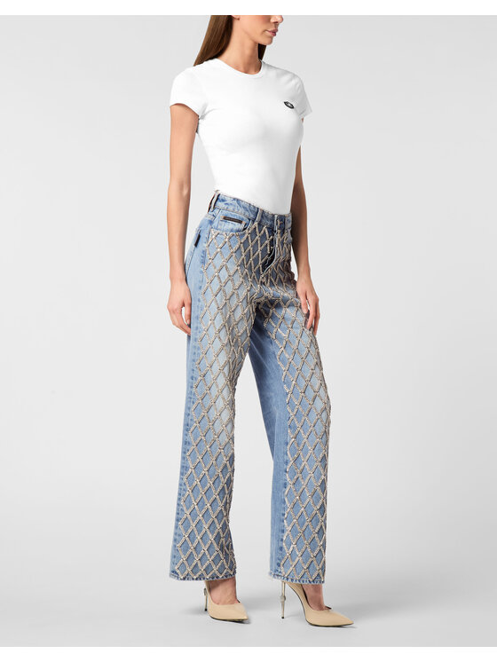 PHILIPP PLEIN PHILIPP PLEIN Jeans 26275 Blu Skater Fit