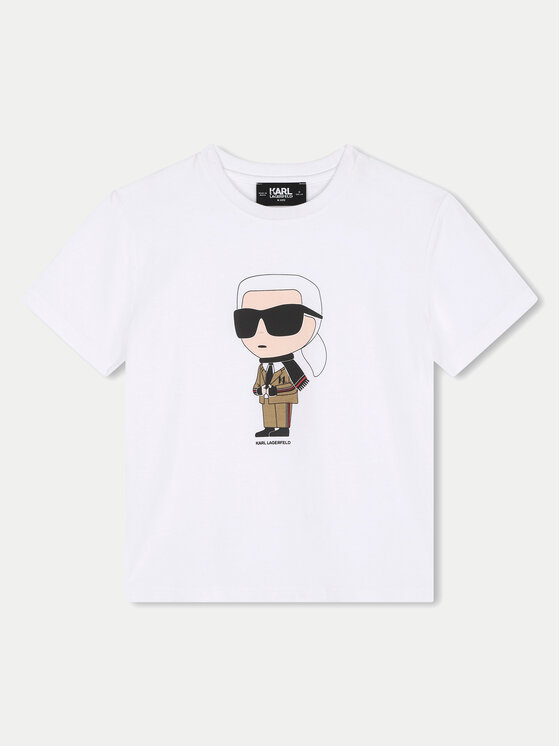 Karl Lagerfeld Kids T-krekls Z30241 D Balts Regular Fit