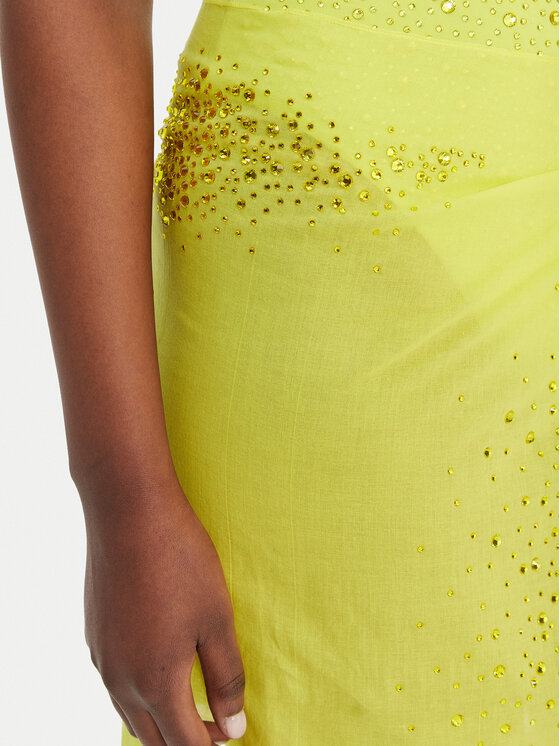 Guess Guess Minigonna E6GZ15 WO080 Giallo Regular Fit