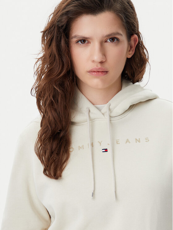 Tommy Jeans Tommy Jeans Džemperis Tonal Linear DW0DW20304 Smėlio Regular Fit