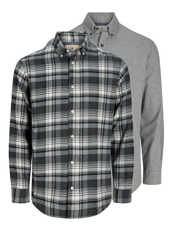 Jack & Jones Jack & Jones Súprava košieľ Blubarkley 12294328 Sivá Regular Fit