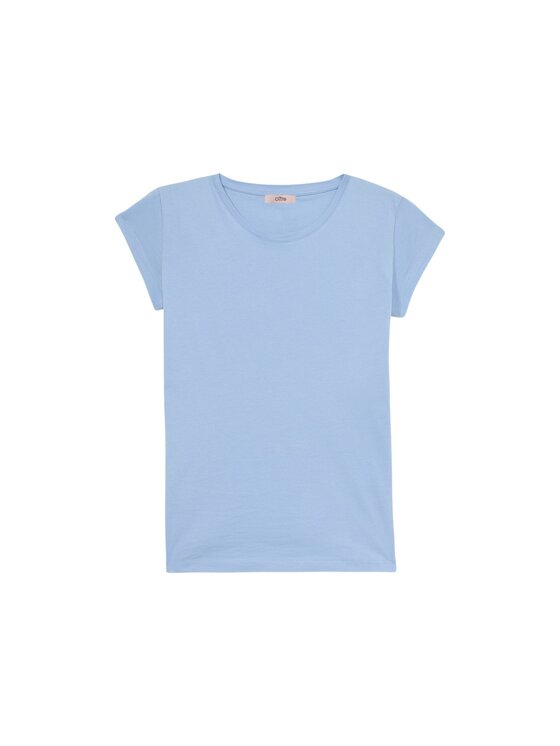 Oltre Oltre T-shirt G002J004352N024 Turchese Slim Fit
