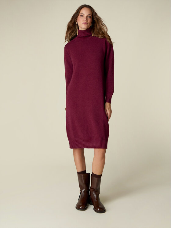 Oltre Oltre Sukienka wieczorowa 7600E000349N036 Bordowy Regular Fit