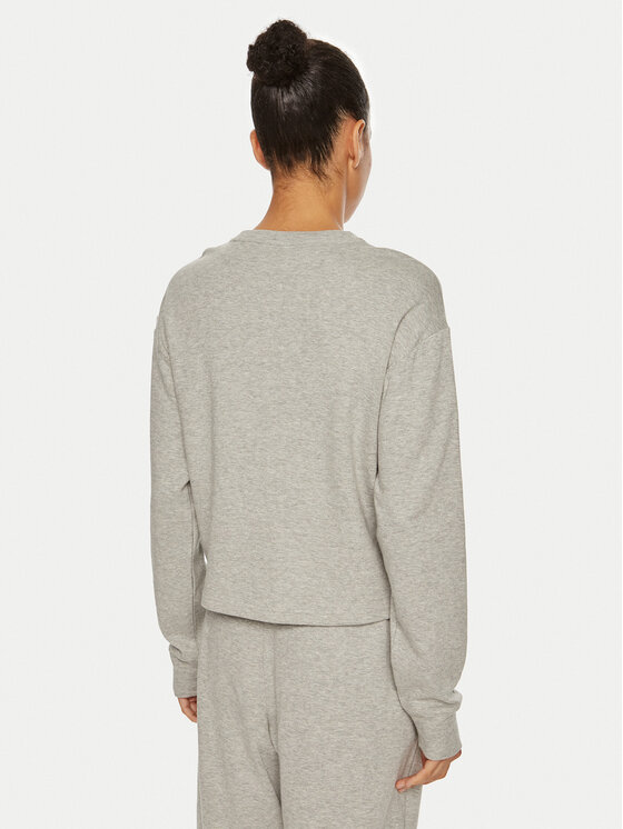 Calvin Klein Calvin Klein Pyžamový top Relaxed Crew Pullover QS7273E Sivá Regular Fit