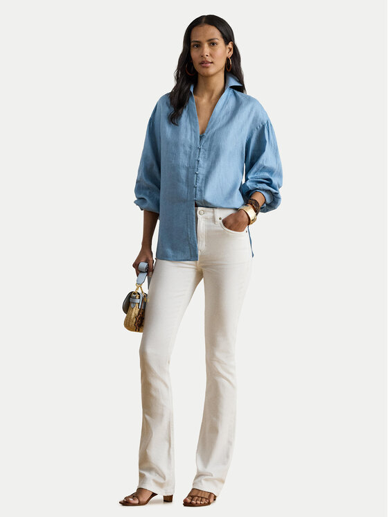 LAUREN RALPH LAUREN LAUREN RALPH LAUREN Farmer 200926081001 Fehér Bootcut Fit