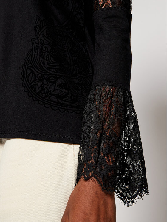 Blusa Amelia 20WWTKCL Nero Regular Fit