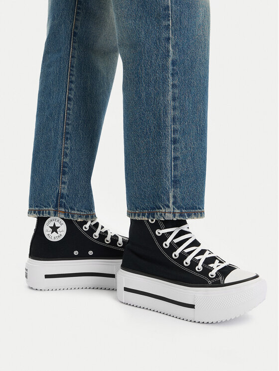 Converse Converse Sportbačiai Chuck Taylor All Star Lift Double Stack A12975C Juoda