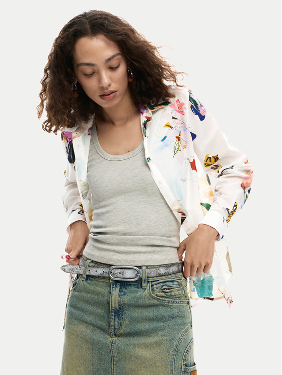 Desigual Desigual Ing Mila 26SWCW21 Fehér Regular Fit