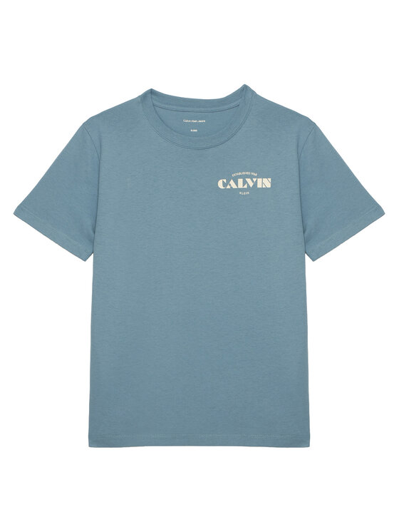 Calvin Klein T-shirt Small Chest LVCKTJA40B Plava Regular Fit