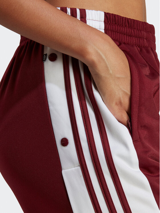 Adidas burgundy joggers top