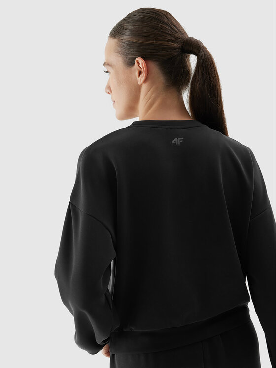 4F 4F Суитшърт 4FAW23TSWSF701 Черен Regular Fit