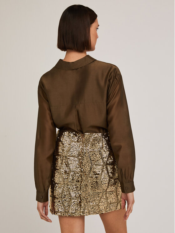 Motivi Motivi Camicia 5392W100455N035 Verde Regular Fit