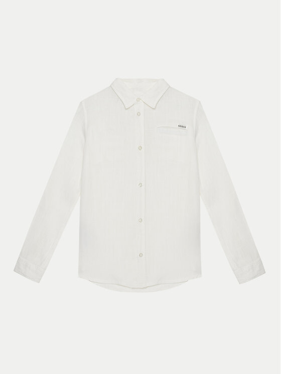 Guess Guess Marškiniai L5GH00 WFBT0 Balta Regular Fit