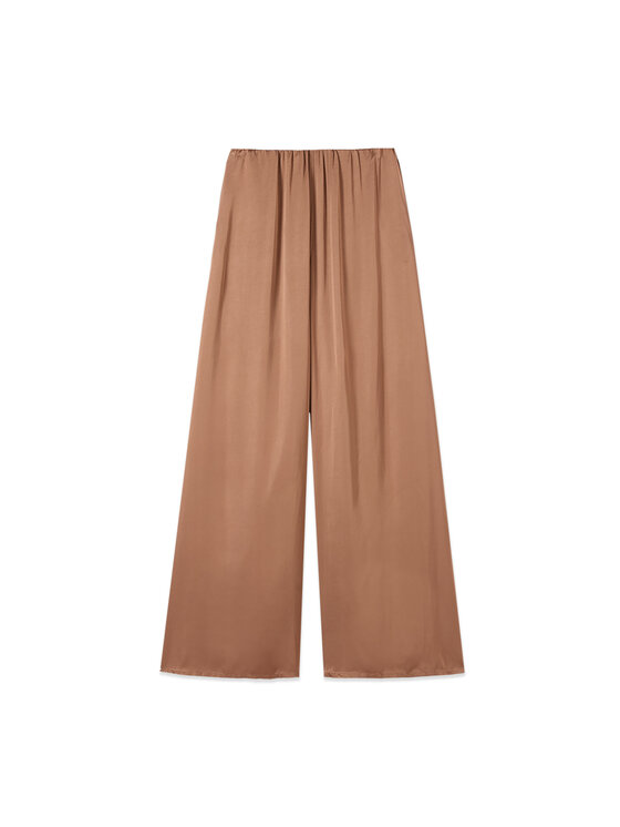 Oltre Oltre Spodnie materiałowe P00PJ002442N012 Brązowy Baggy Fit
