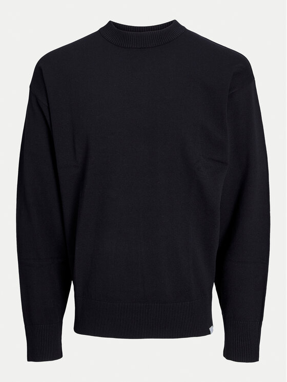 Jack & Jones Jack & Jones Sweter Collective 12251556 Czarny Relaxed Fit
