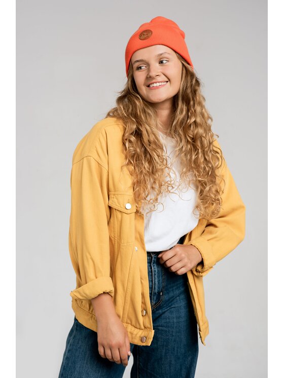 Kabak Kabak Czapka klasyczna beanie Pomarańczowy