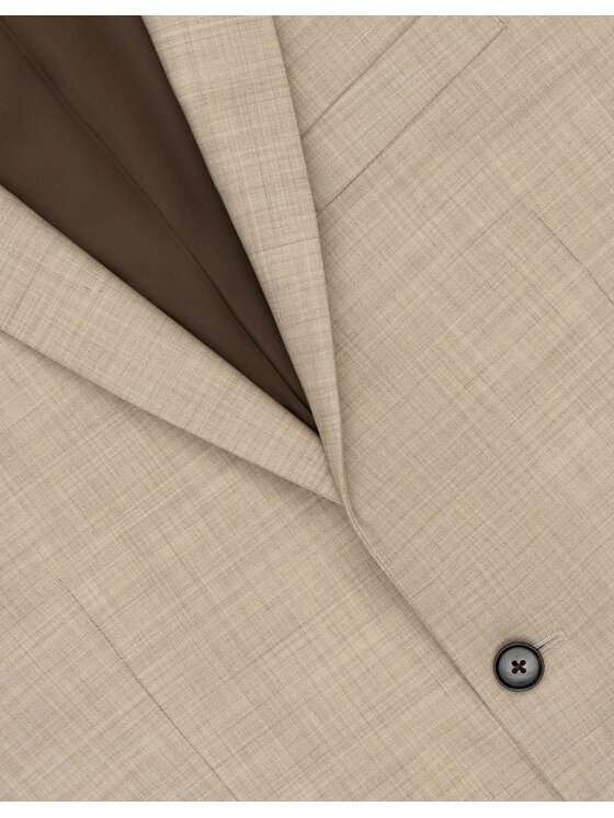 Borgio Borgio Marynarka Morgano Beżowy Slim Fit