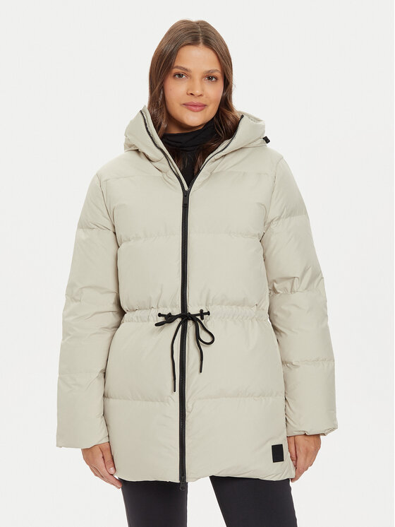 Jack Wolfskin Vatovaná bunda Kirschallee A60213 Béžová Regular Fit
