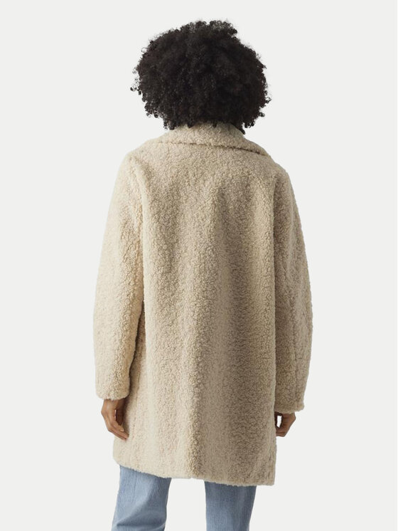 Vero Moda Vero Moda Verstos odos kailiniai Kylie Teddy 10289938 Smėlio Loose Fit