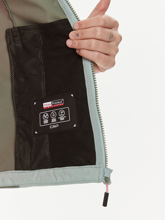 CMP CMP Яке за дъжд 39A5016 Зелен Regular Fit