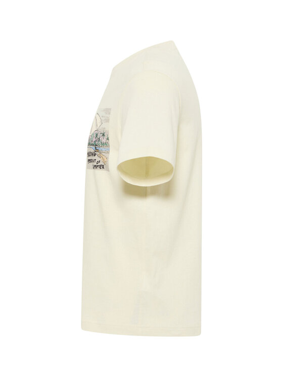 Mustang Mustang T-shirt AUSTIN Beige Regular Fit