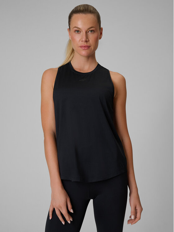 4F 4F Koszulka techniczna BASIC+ Czarny Regular Fit
