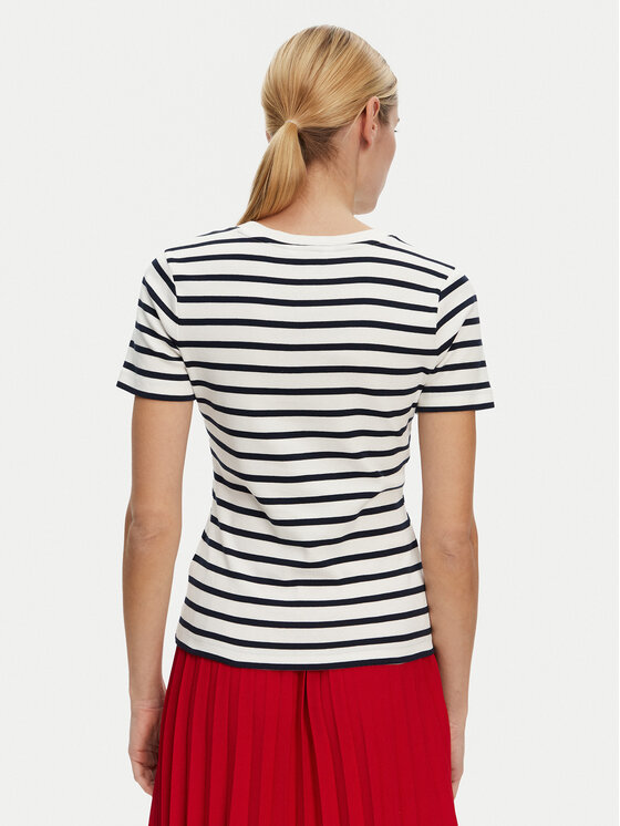 Tommy Hilfiger Tommy Hilfiger T-Shirt New Cody WW0WW40587 Écru Slim Fit