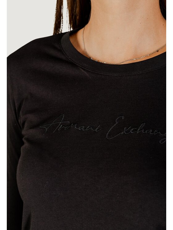Armani Exchange Armani Exchange Bluzka XW001456 AF10356 Czarny Casual Fit