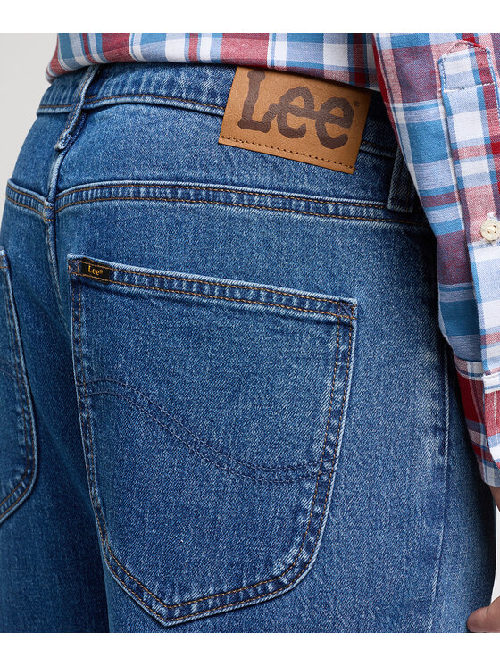 Lee Lee Jeansy 112350598 Niebieski Loose Fit