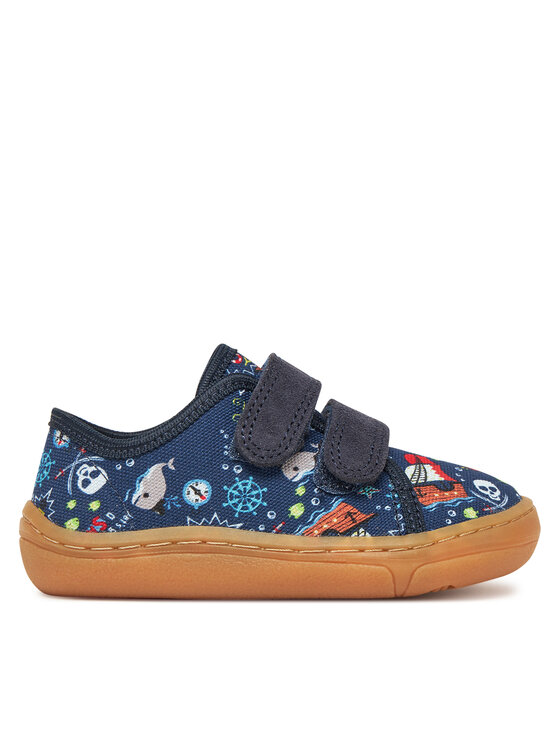 Froddo Papuče Barefoot Canvas G1700379-29 M Tmavomodrá