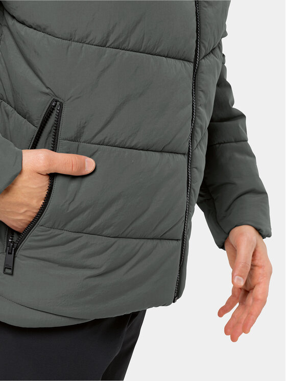 Jack Wolfskin Jack Wolfskin Žieminė striukė Karolinger Jkt 1207831 Žalia Regular Fit