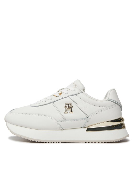Tommy Hilfiger Tommy Hilfiger Laisvalaikio batai Th Elevated Feminine Runner Hw FW0FW07830 Balta