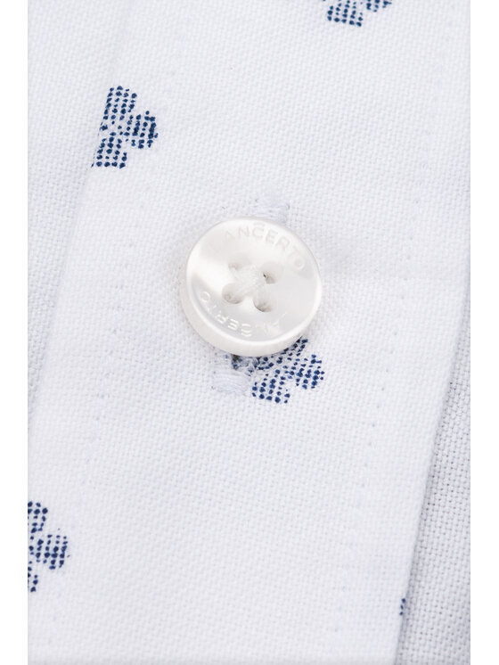 Lancerto Lancerto Koszula Theo KO073122000027 Biały Slim Fit