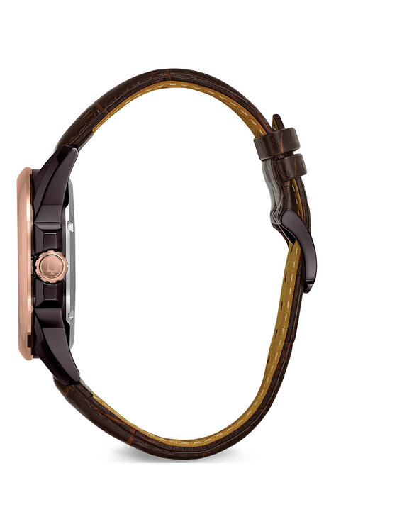 Bulova bulova Zegarek 98A165 Brązowy