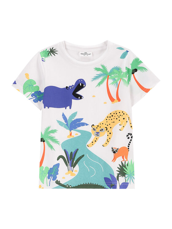 Coccodrillo Coccodrillo Tricou WC5143203TBK Colorat Regular Fit