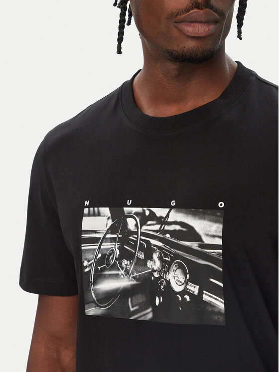 HUGO HUGO T-shirt Dikems 50568628 Crna Relaxed Fit
