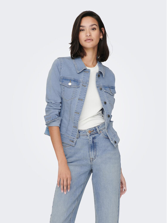 JDY Jeans jakna 15281573 Modra Regular Fit