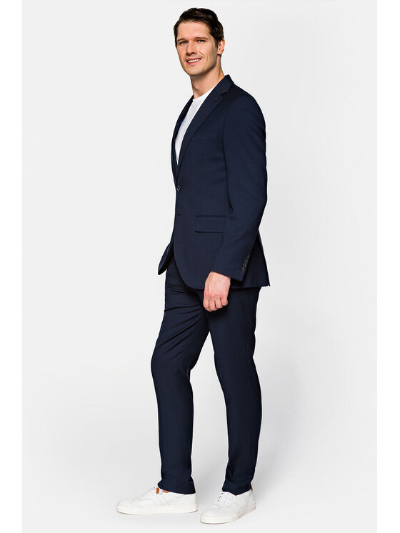 Lancerto Lancerto Garnitur Hoover Granatowy Regular Fit