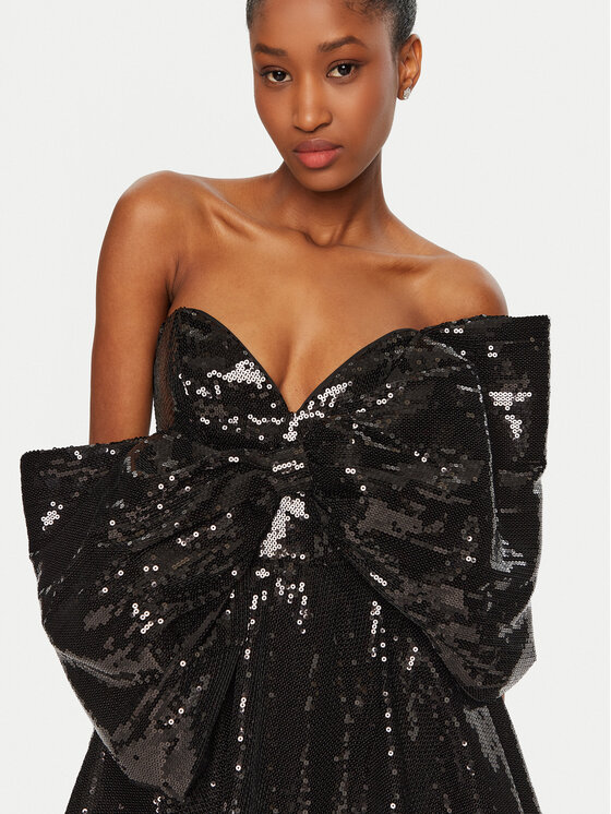 BARDOT BARDOT Abito da cocktail 59557DB Nero Regular Fit
