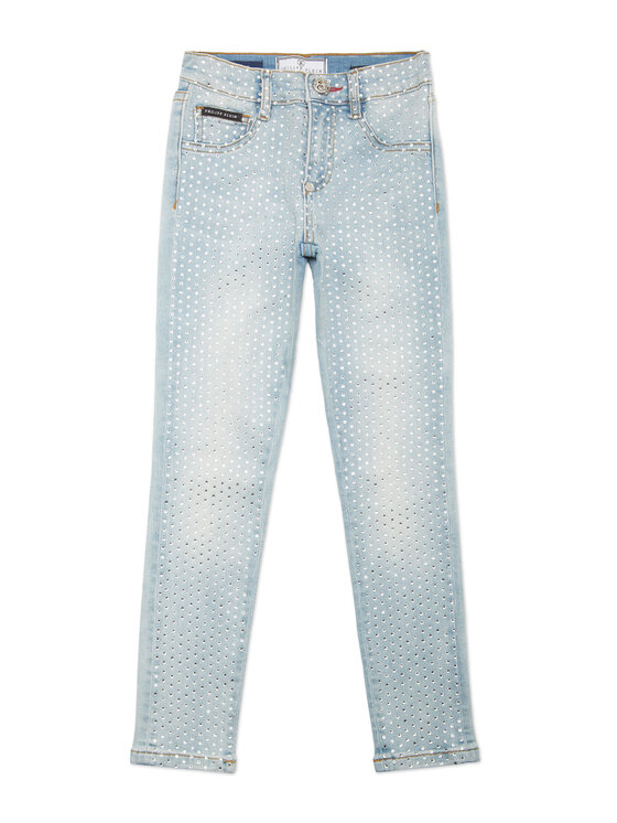 PHILIPP PLEIN PHILIPP PLEIN Jegginsy 19935 Błękitny Comfort Fit